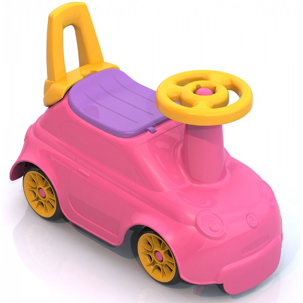 

Каталка Нордпласт Крутышка со спинкой в ассортименте, Разноцветный