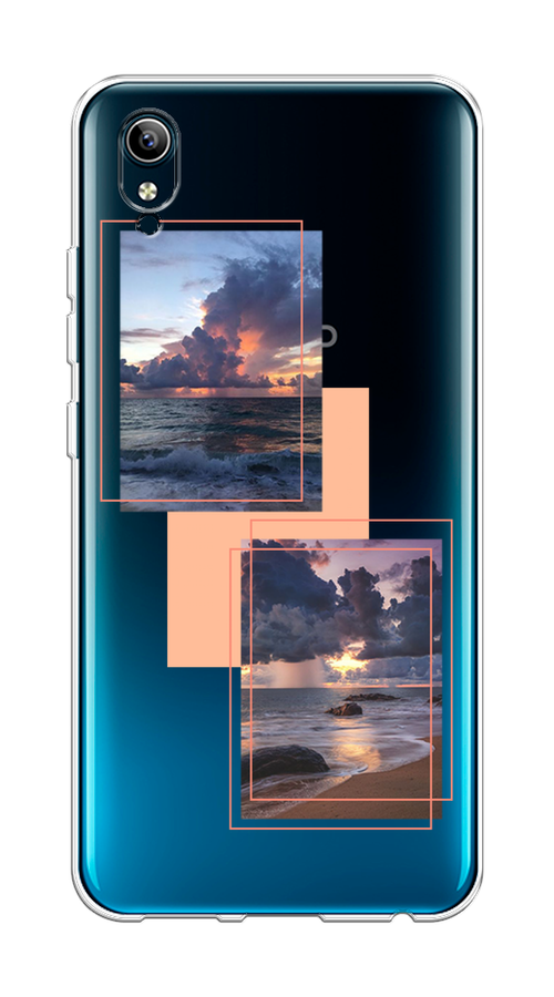 

Чехол на Vivo Y91c/Y1s "Sky collage", Розовый;прозрачный;синий, 262850-1