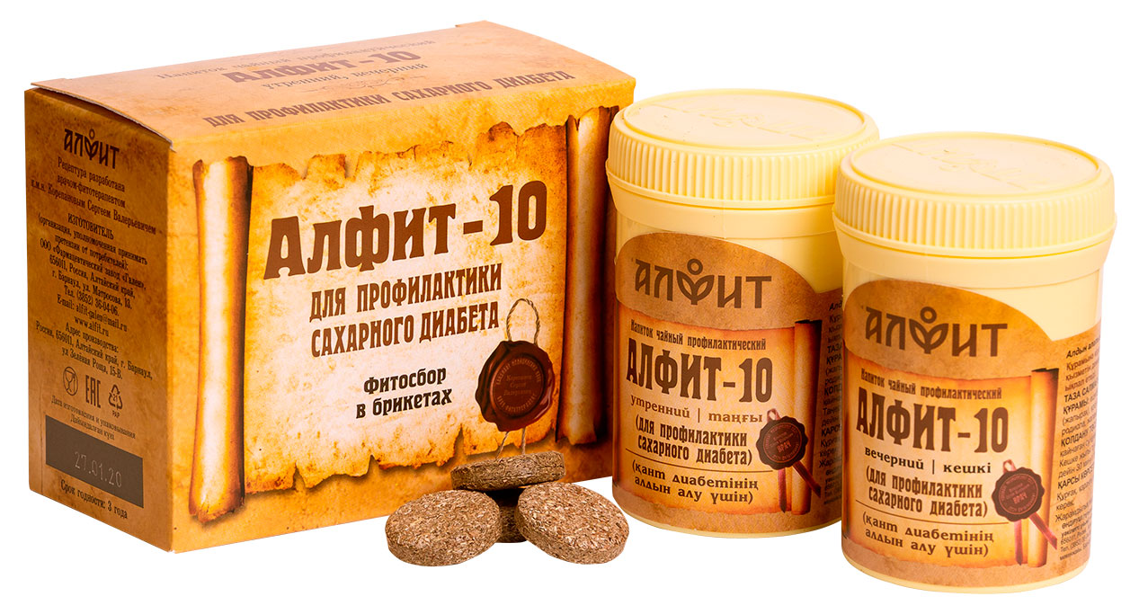 

Алфит 10 Диабетический 60 брик.