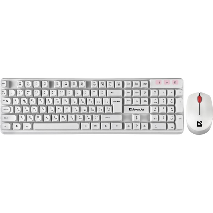 Комплект клавиатура и мышь Defender Milan C-992 White