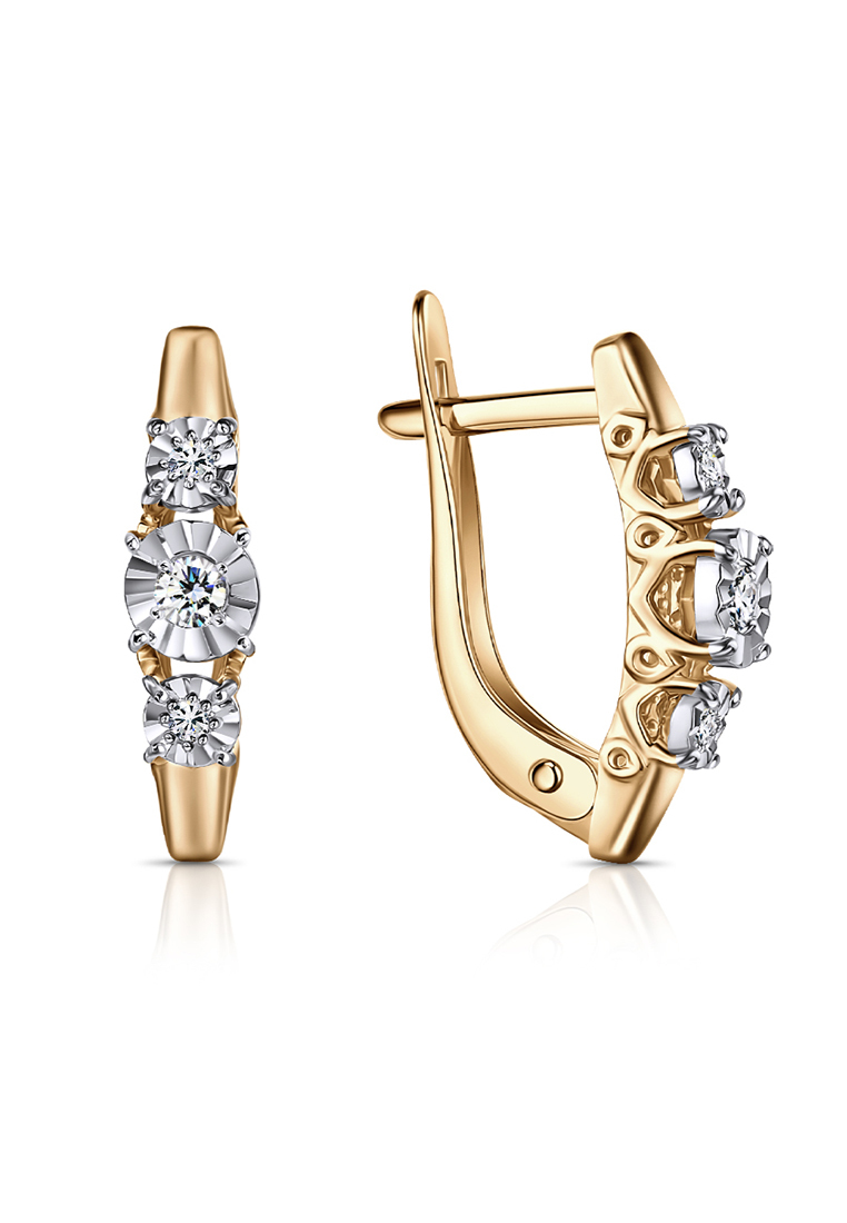 

Серьги из красного золота Kari Jewelry С113-1072Бр, бриллиант, С113-1072Бр