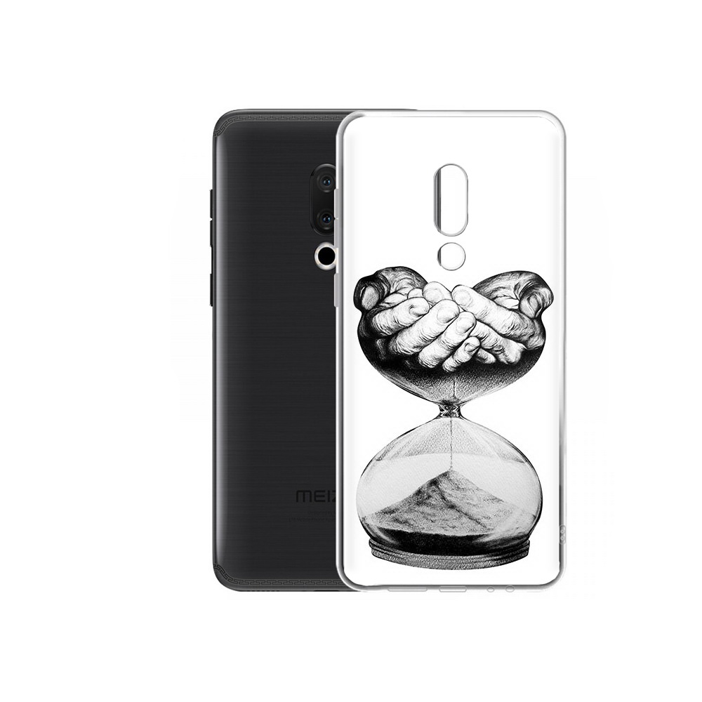 

Чехол MyPads Tocco для Meizu M15 Plus часы жизни черно белый, Прозрачный, Tocco