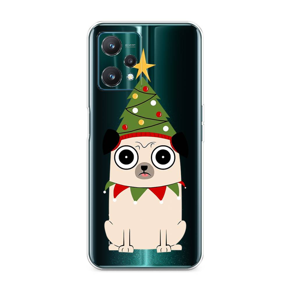 

Чехол на Realme 9 Pro "Собачка с ёлочкой", Бежевый;красный;зеленый, 258850-1