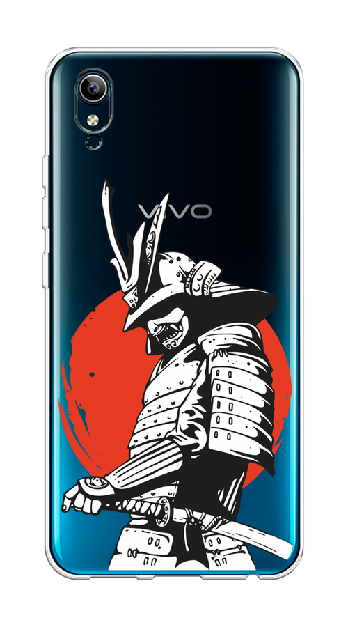 

Чехол на Vivo Y91c/Y1s "Самурай с катаной", Черный;красный;белый, 262850-1