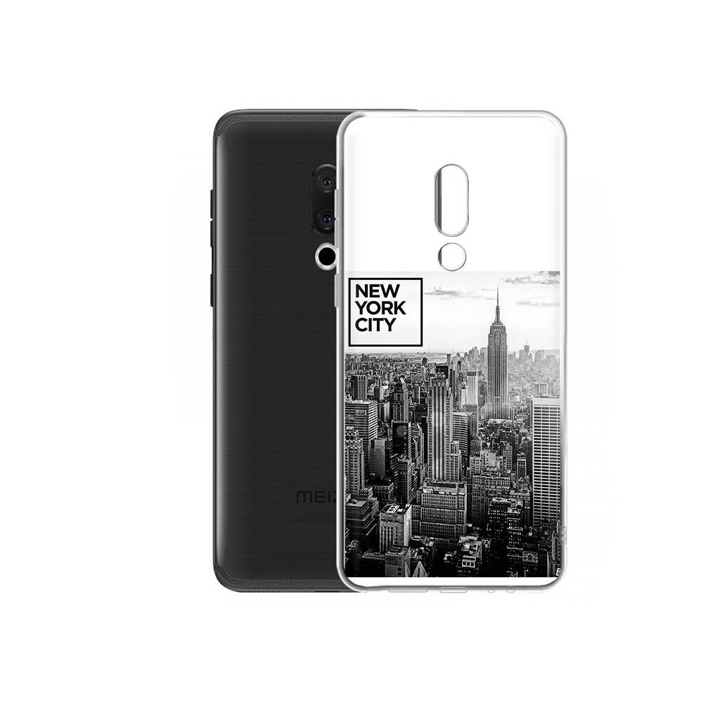 

Чехол MyPads Tocco для Meizu M15 Plus черно белый ньюерк, Прозрачный, Tocco