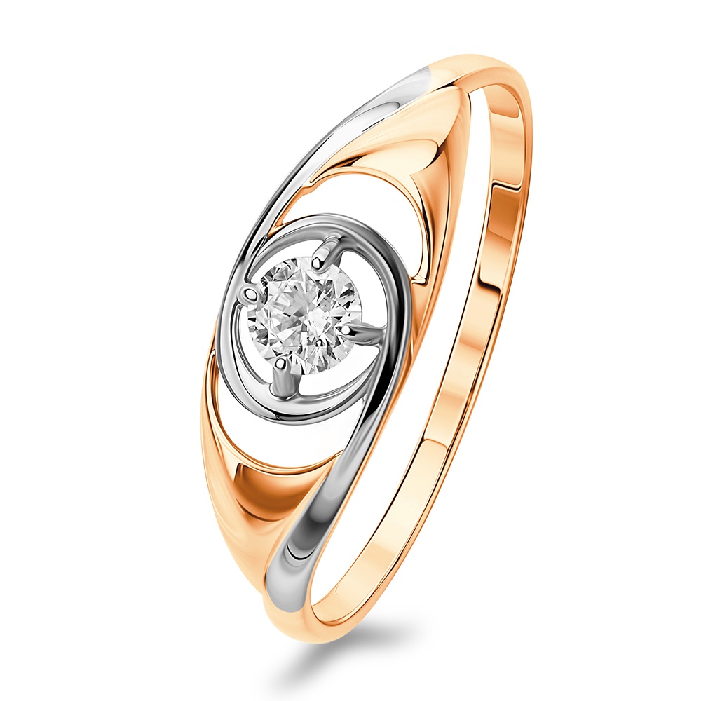 

Кольцо из золота р.  585Gold 301012304, фианит, 301012304