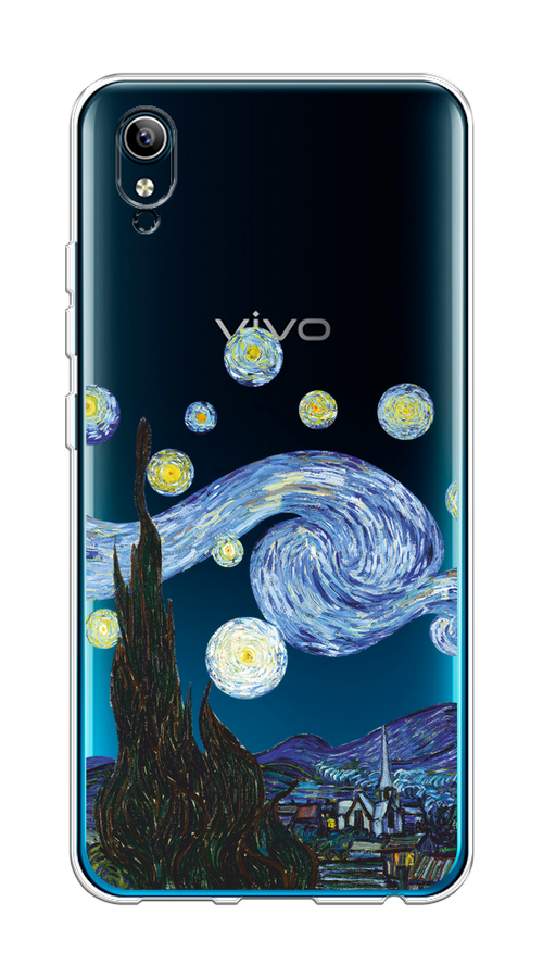 

Чехол на Vivo Y91c/Y1s "Ночь Ван Гога", Голубой;синий;черный, 262850-1