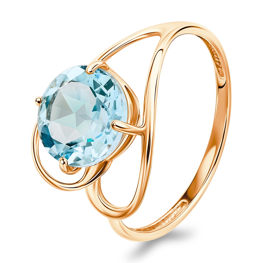 

Кольцо из золота р. , 585Gold 201015378, топаз, 201015378