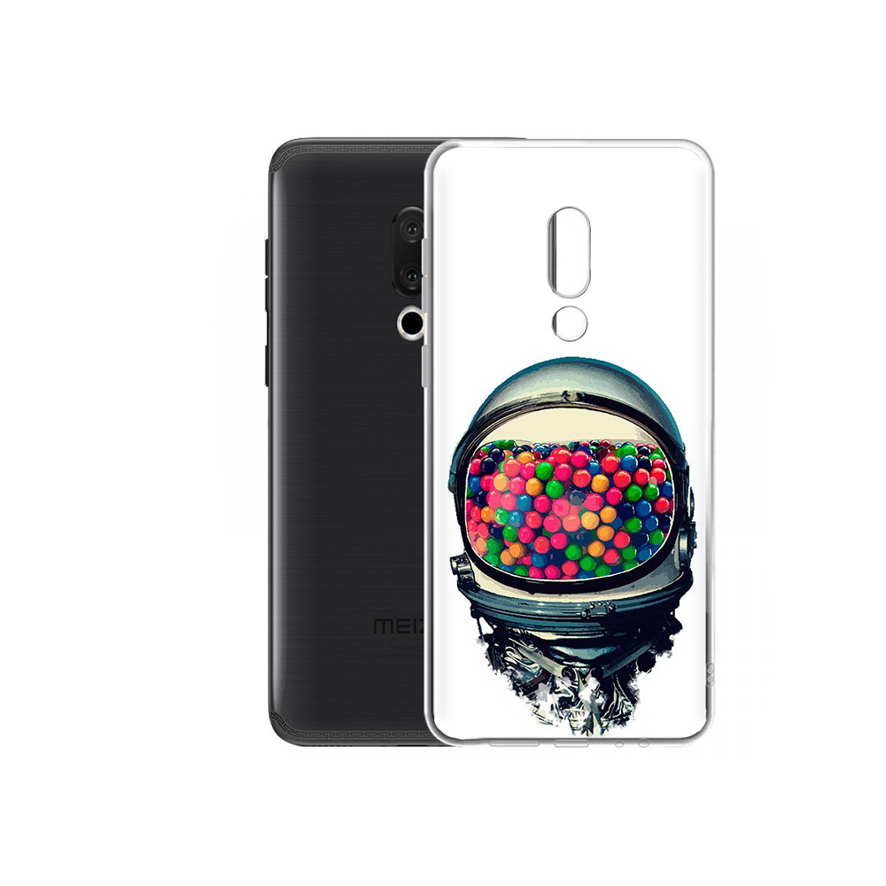 

Чехол MyPads Tocco для Meizu M15 Plus шлем космонавта, Прозрачный, Tocco