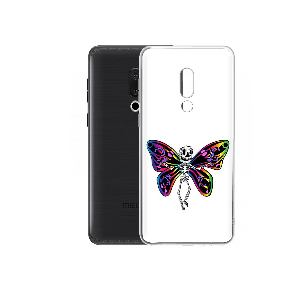 

Чехол MyPads Tocco для Meizu M15 Plus эффект бабочки, Прозрачный, Tocco