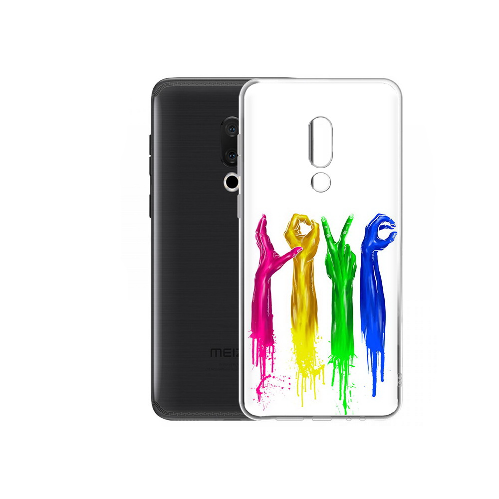 

Чехол MyPads Tocco для Meizu M15 Plus яркие руки love, Прозрачный, Tocco
