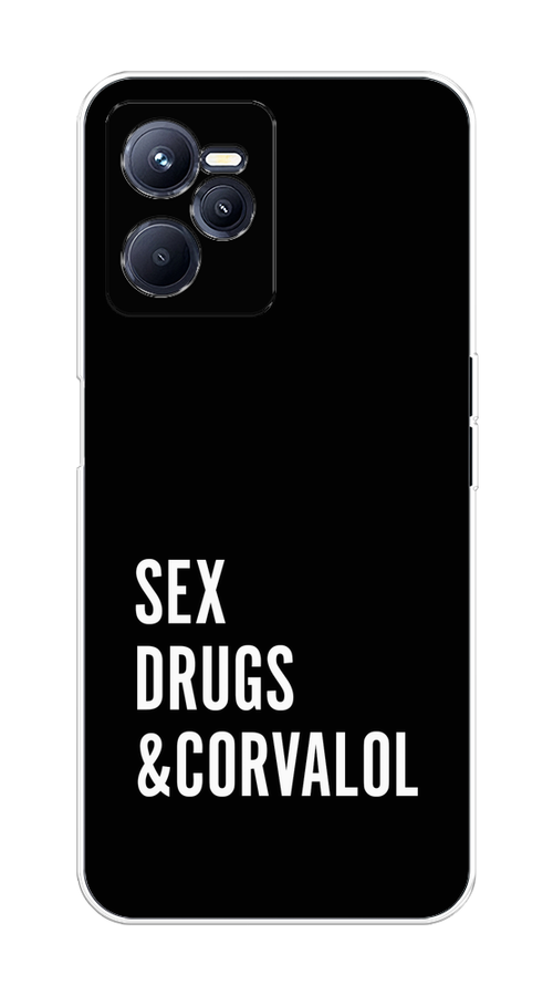 

Чехол на Realme C35 "Corvalol", Черный;серый;белый, 259250-6