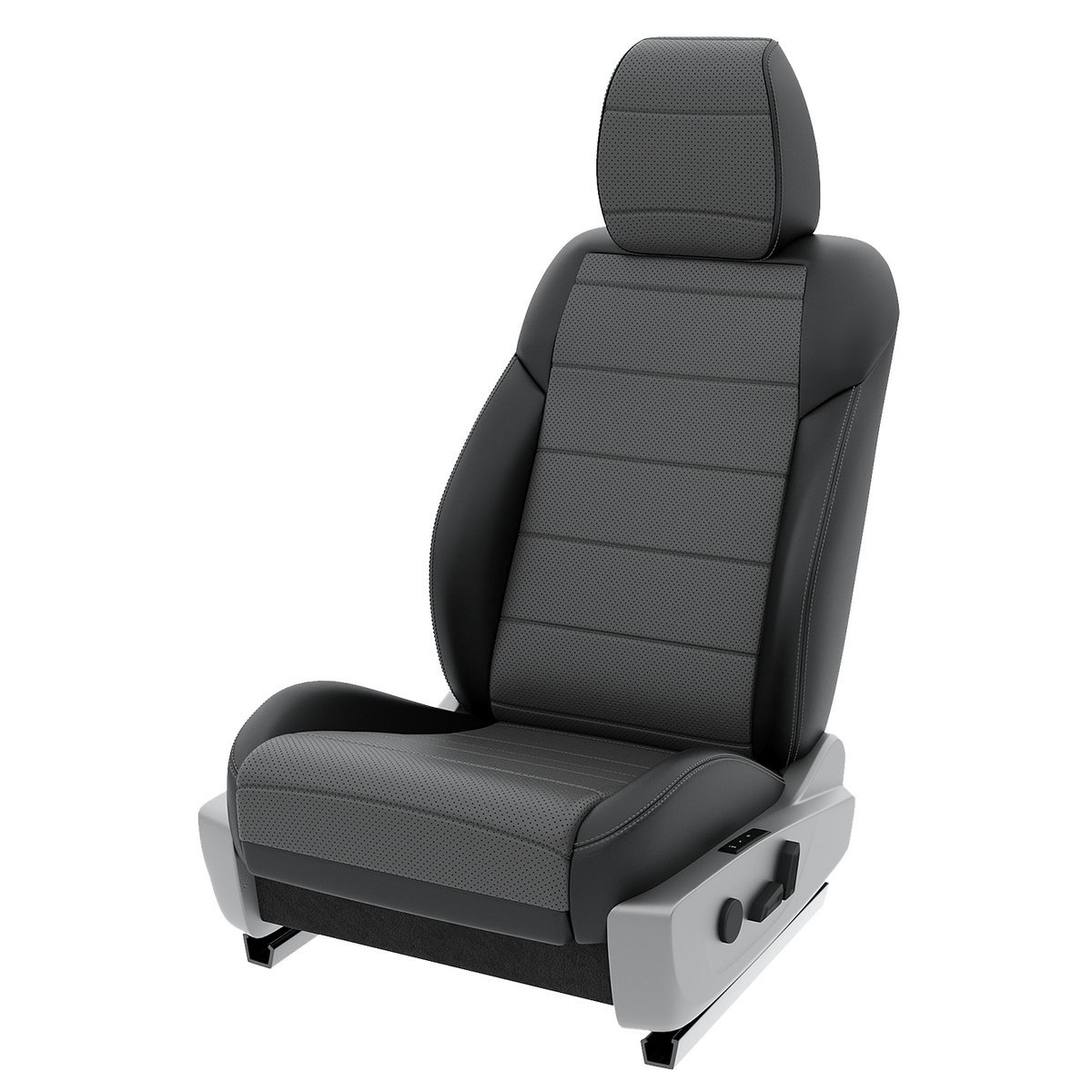 

Чехлы на сиденья Automobiler для JAC N25 A-A-1483F2S358 Экокожа Черный Темно-Серый, Серый;черный, A-A-1483