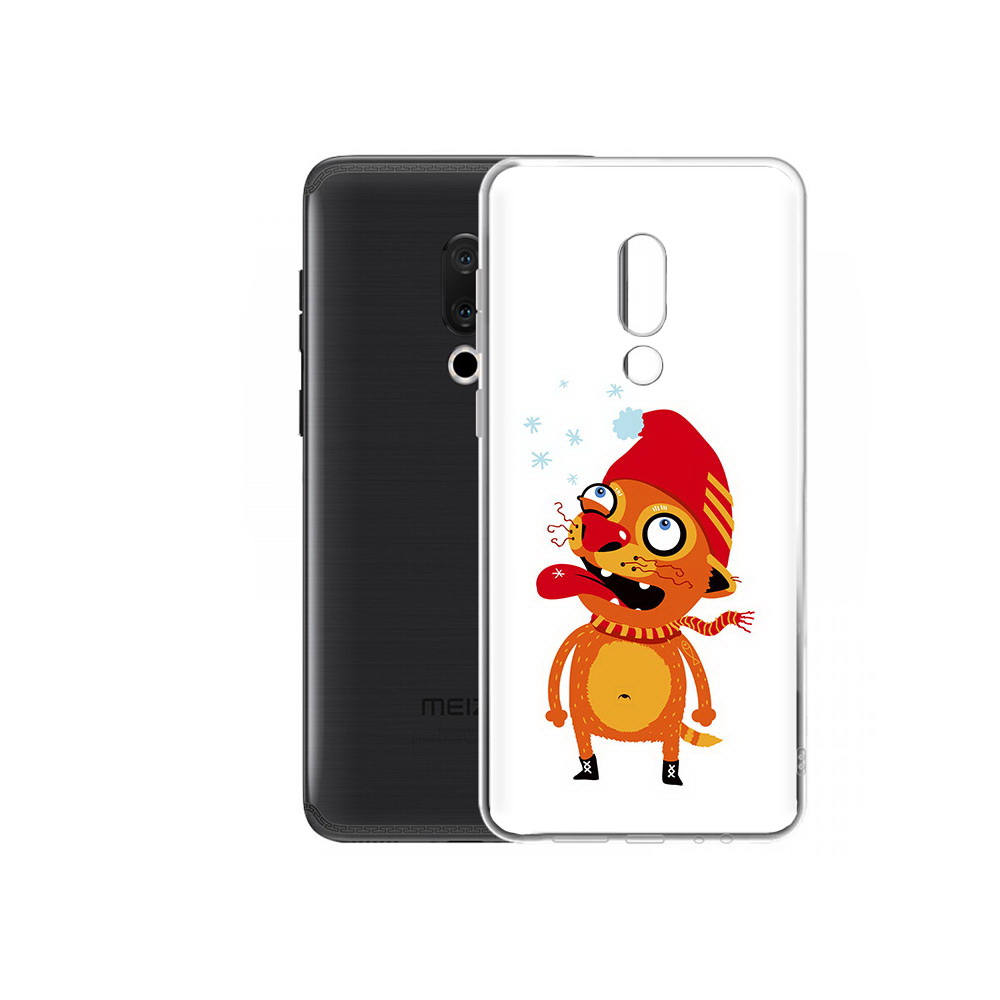 

Чехол MyPads Tocco для Meizu M15 Plus Зимний кот, Прозрачный, Tocco