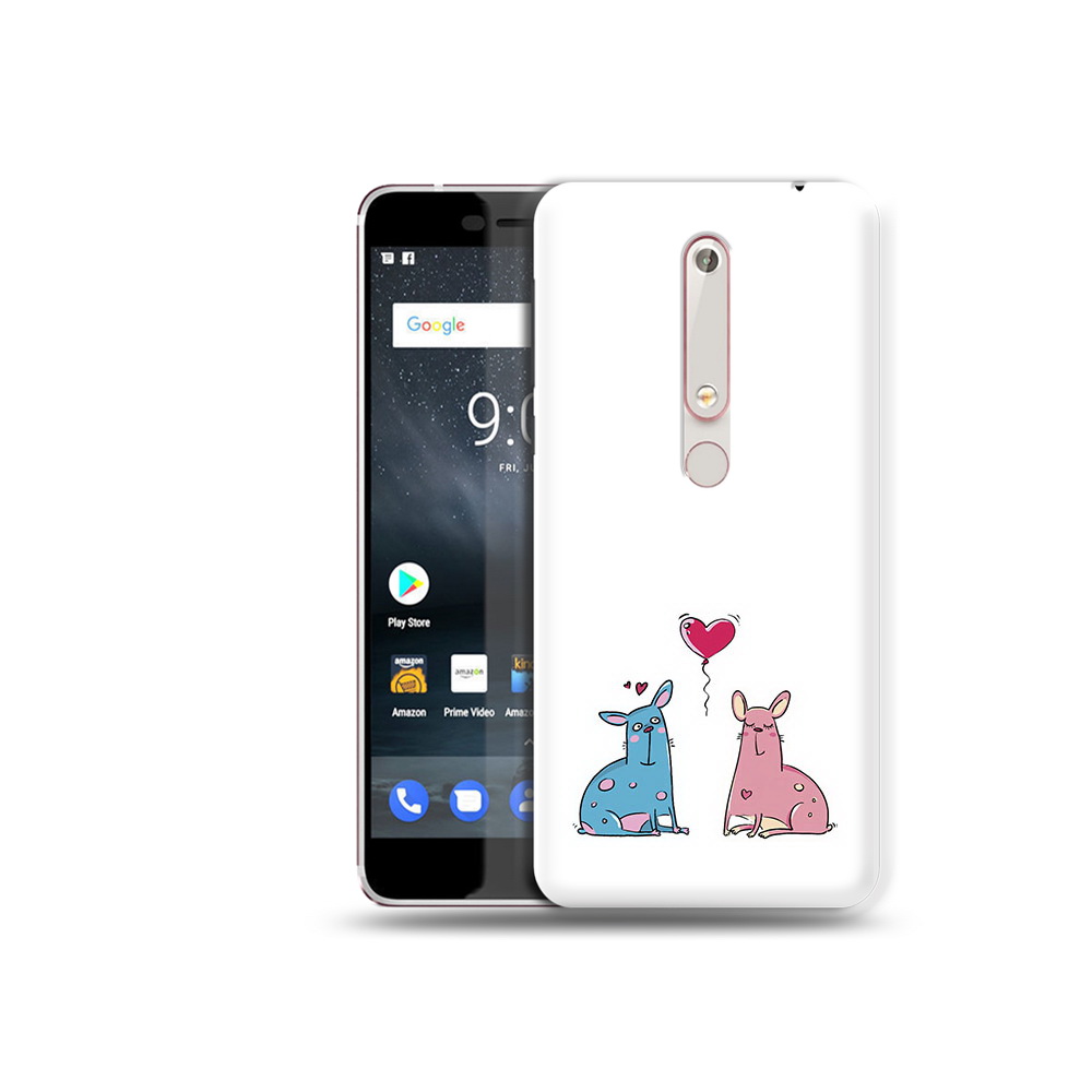 

Чехол MyPads Tocco для Nokia 6 Лама любовь, Прозрачный, Tocco