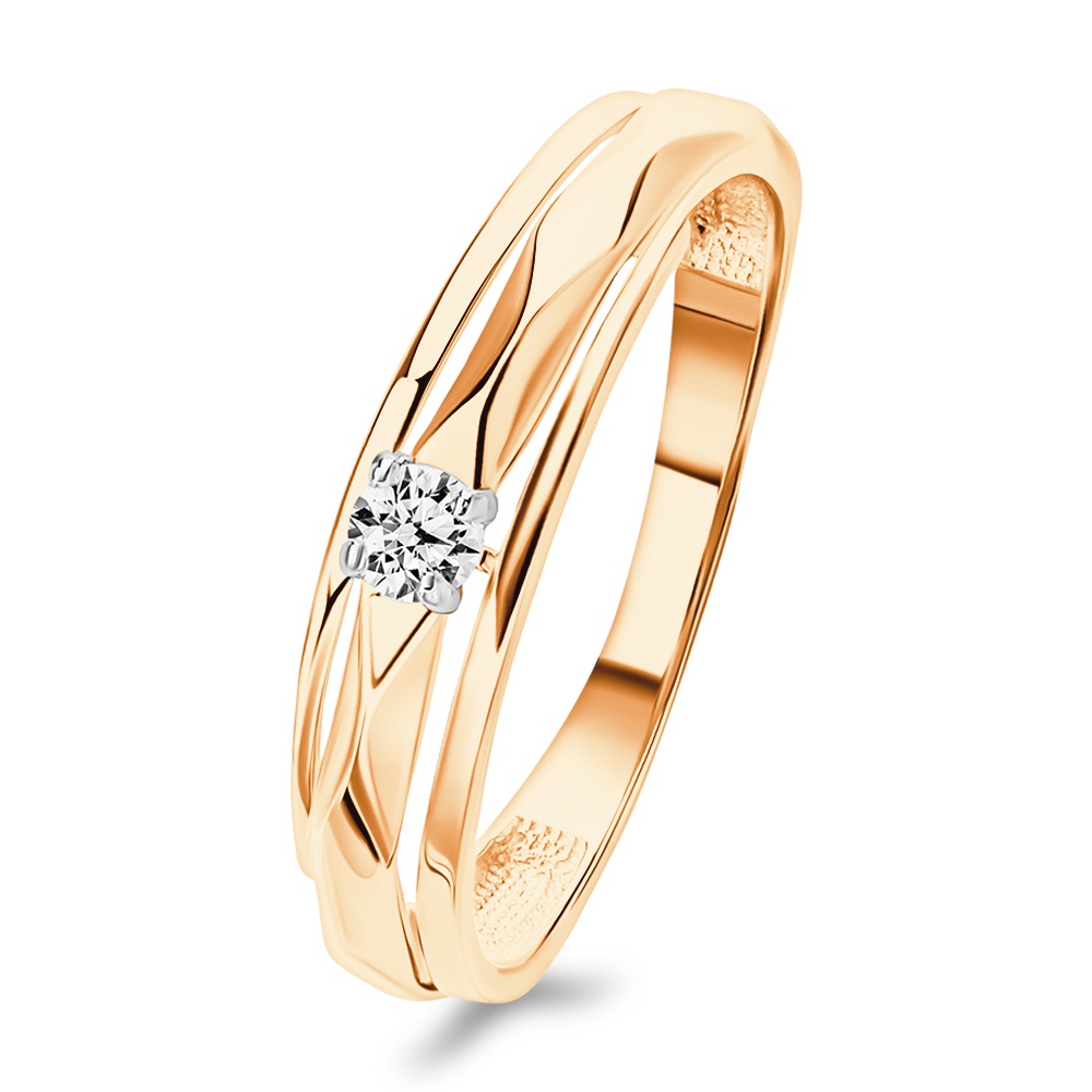 

Кольцо из золота р. , 585Gold 301012545, фианит, 301012545