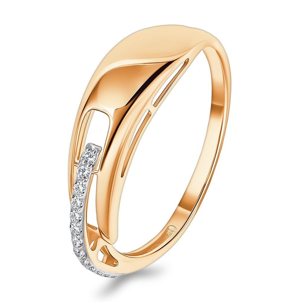 

Кольцо из золота р.  585Gold 301012490, фианит, 301012490