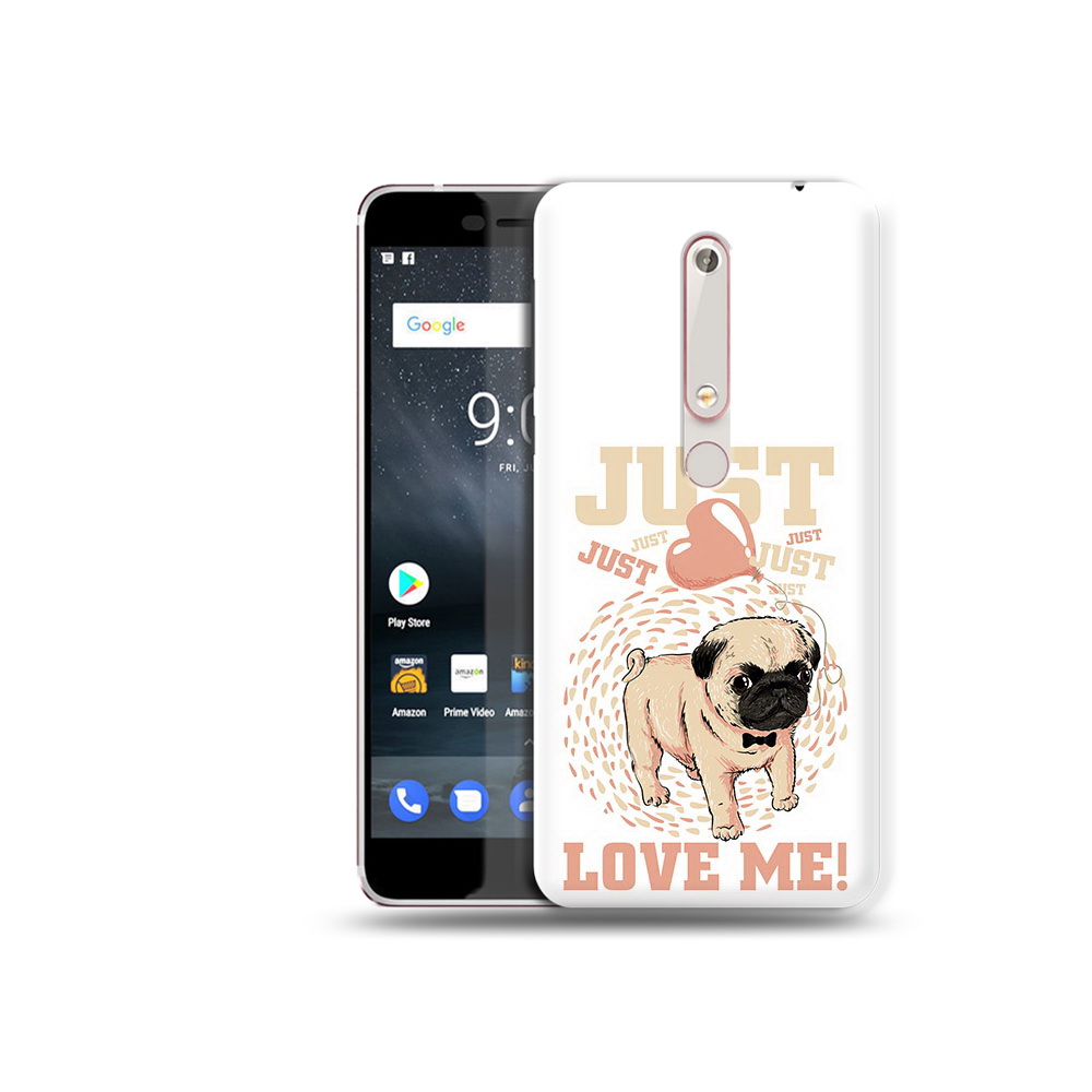 

Чехол MyPads Tocco для Nokia 6 Люби меня, Прозрачный, Tocco