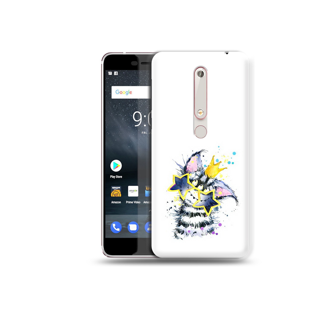 

Чехол MyPads Tocco для Nokia 6 Мартовский Нуся, Прозрачный, Tocco