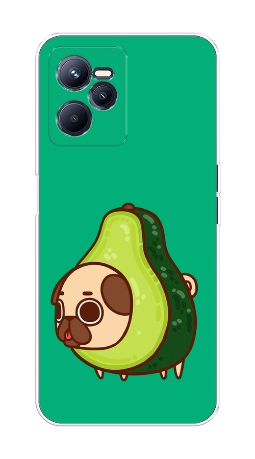

Чехол на Realme C35 "Мопс авокадик", Зеленый, 259250-1