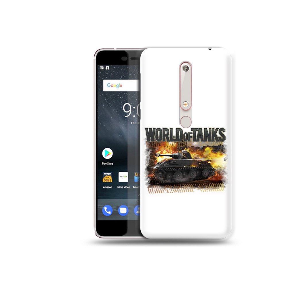 

Чехол MyPads Tocco для Nokia 6 Мир танков-2, Прозрачный, Tocco