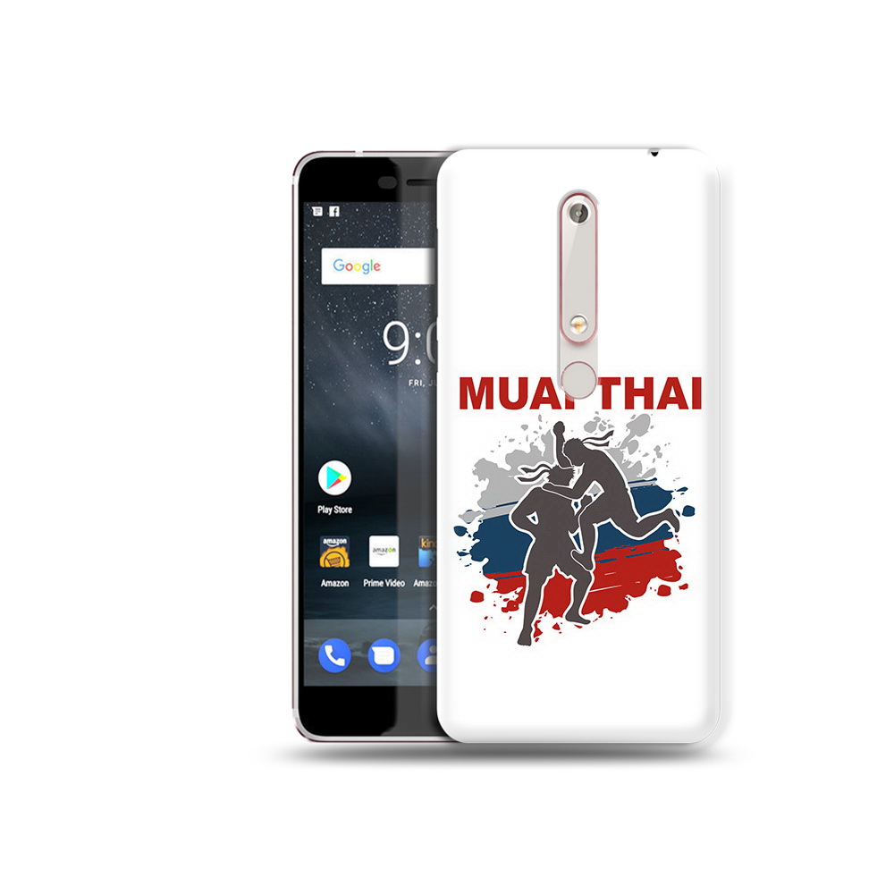 

Чехол MyPads Tocco для Nokia 6 Муайтай, Прозрачный, Tocco