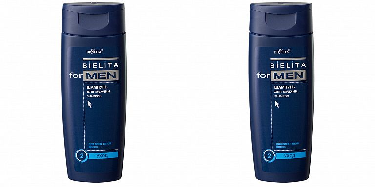 

Шампунь Белита For Men мужской Уход для всех типов волос, 250 мл, 2 шт.