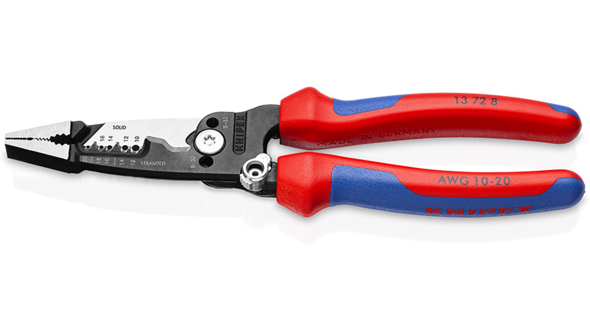 

Клещи электромонтажные Knipex KN-13728 7-в-1, американская модель, 200 мм, KN-13728