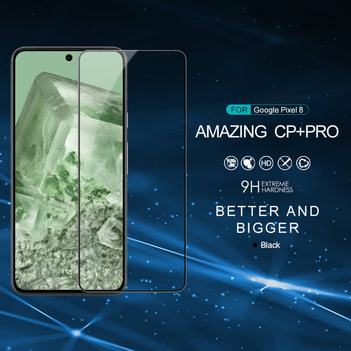 

Защитное стекло Nillkin CP+ PRO для Google Pixel 8, черный