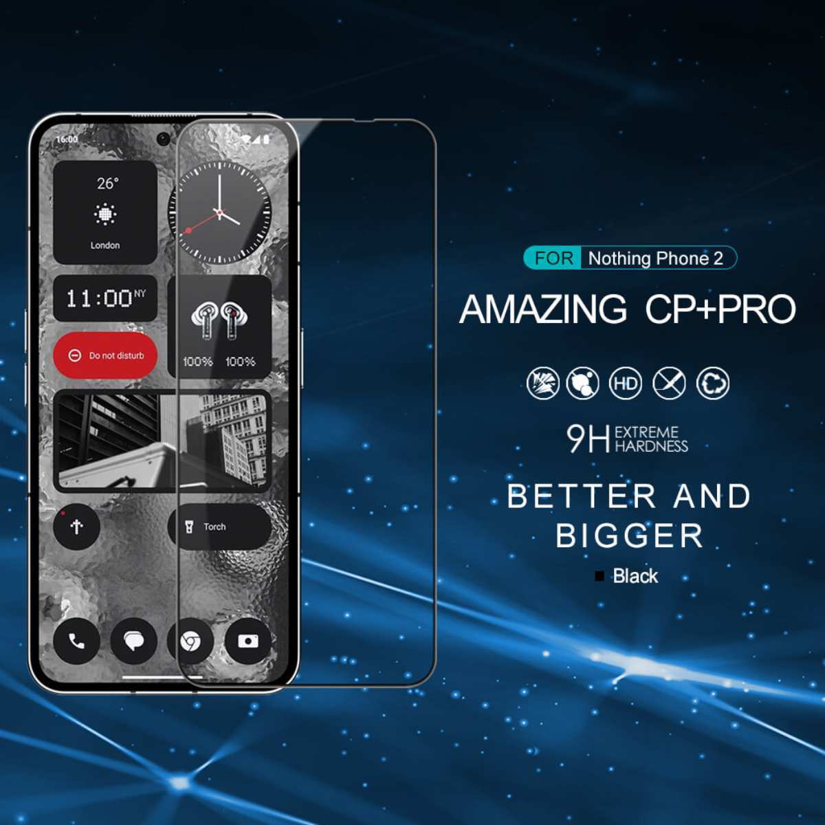 

Защитное стекло Nillkin CP+ PRO для Nothing Phone 2, черный