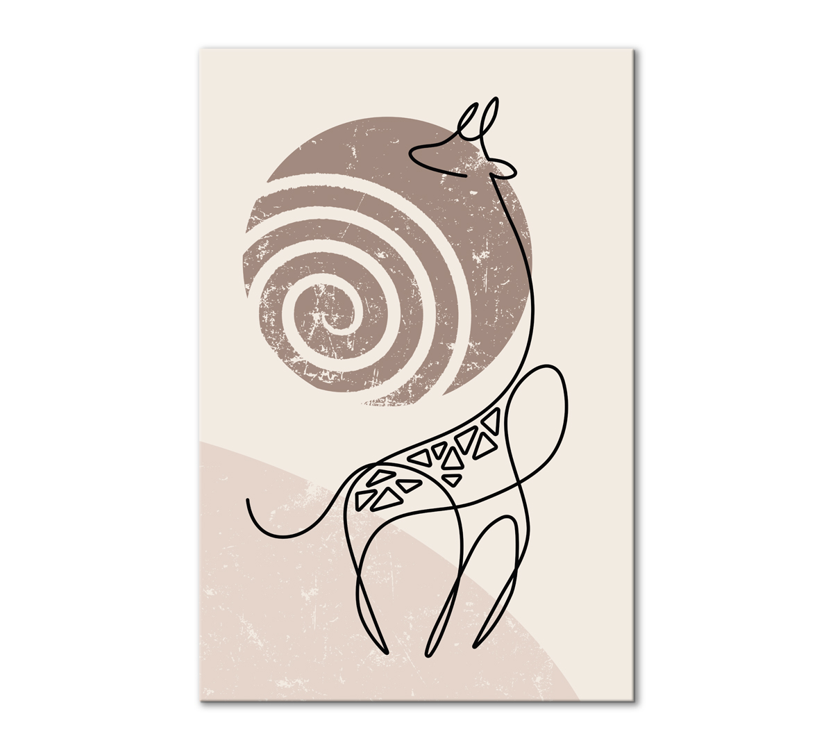 

Картина интерьерная на холсте Poly Print Art Жираф 60х40 см.