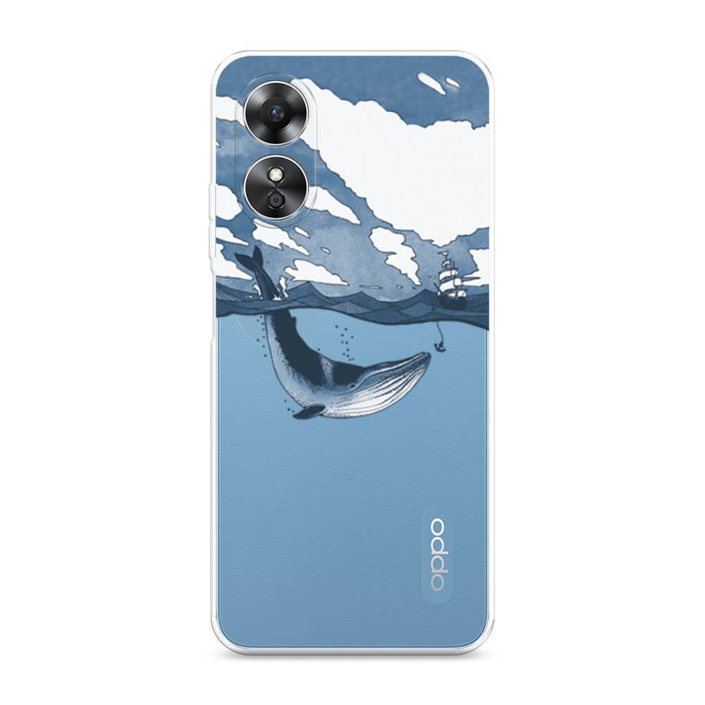 

Чехол для Oppo A17 "Большой кит", Синий, 2512050-1