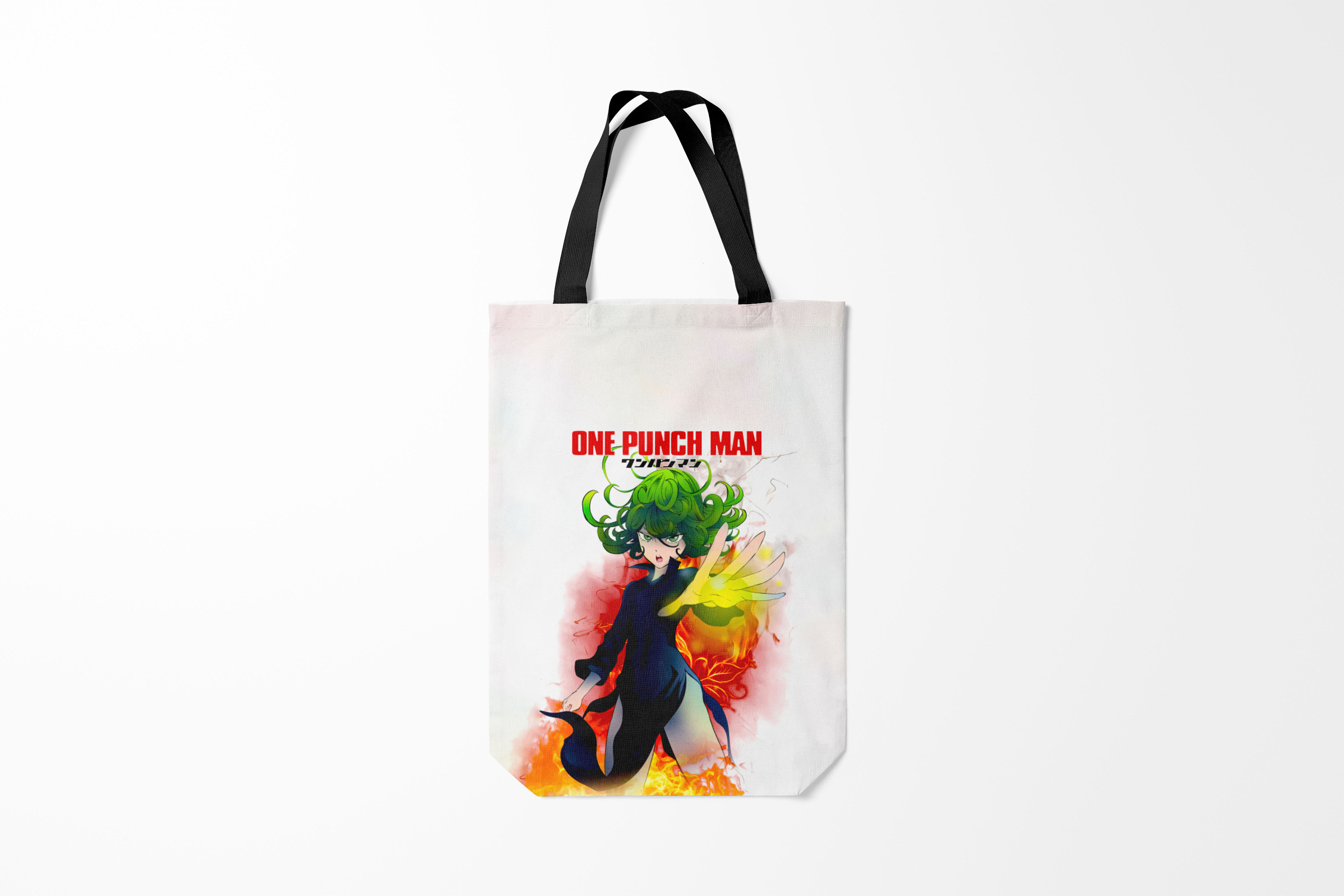 

Сумка шoппер унисекс Burnettie One Punch Man Тацумаки, белый, One Punch Man Тацумаки