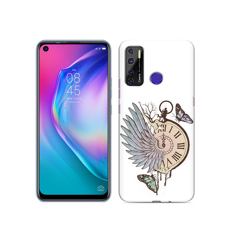 Чехол MyPads Tocco для Tecno Camon 15 страинные часы с крылом