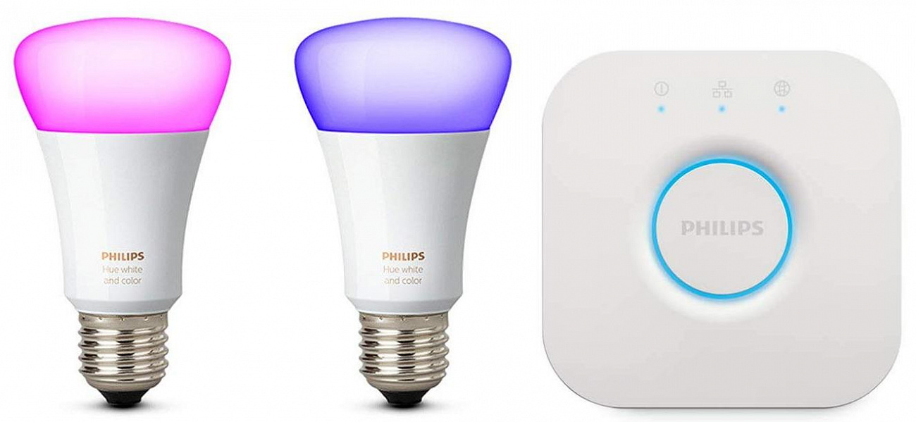 

Комплект умных ламп Philips Hue White And Color Ambiance E27 BT 1100 ЛМ Starter Kit