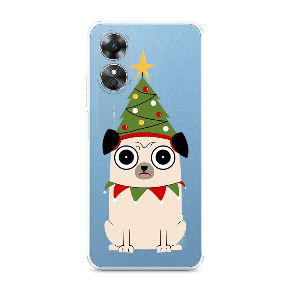 

Чехол для Oppo A17 "Собачка с ёлочкой", Бежевый;красный;зеленый, 2512050-1