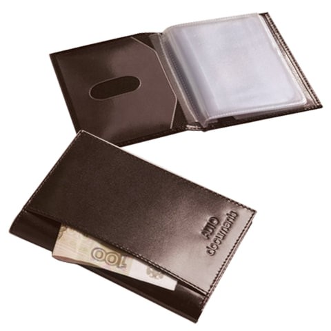 

Обложка для автодокументов мужская Befler 235981 Classic коричневая, Classic