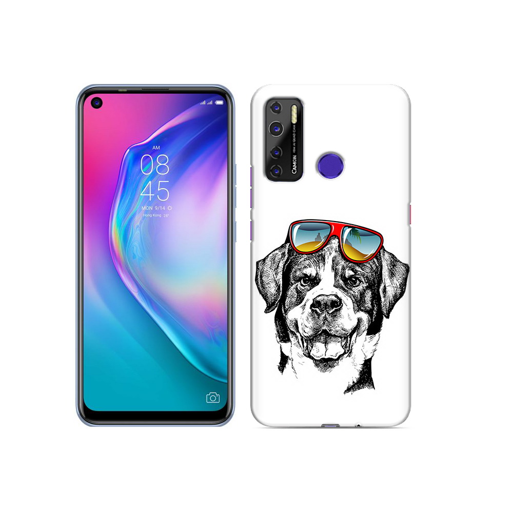 

Чехол MyPads Tocco для Tecno Camon 15 счастливая собака, Прозрачный, Tocco