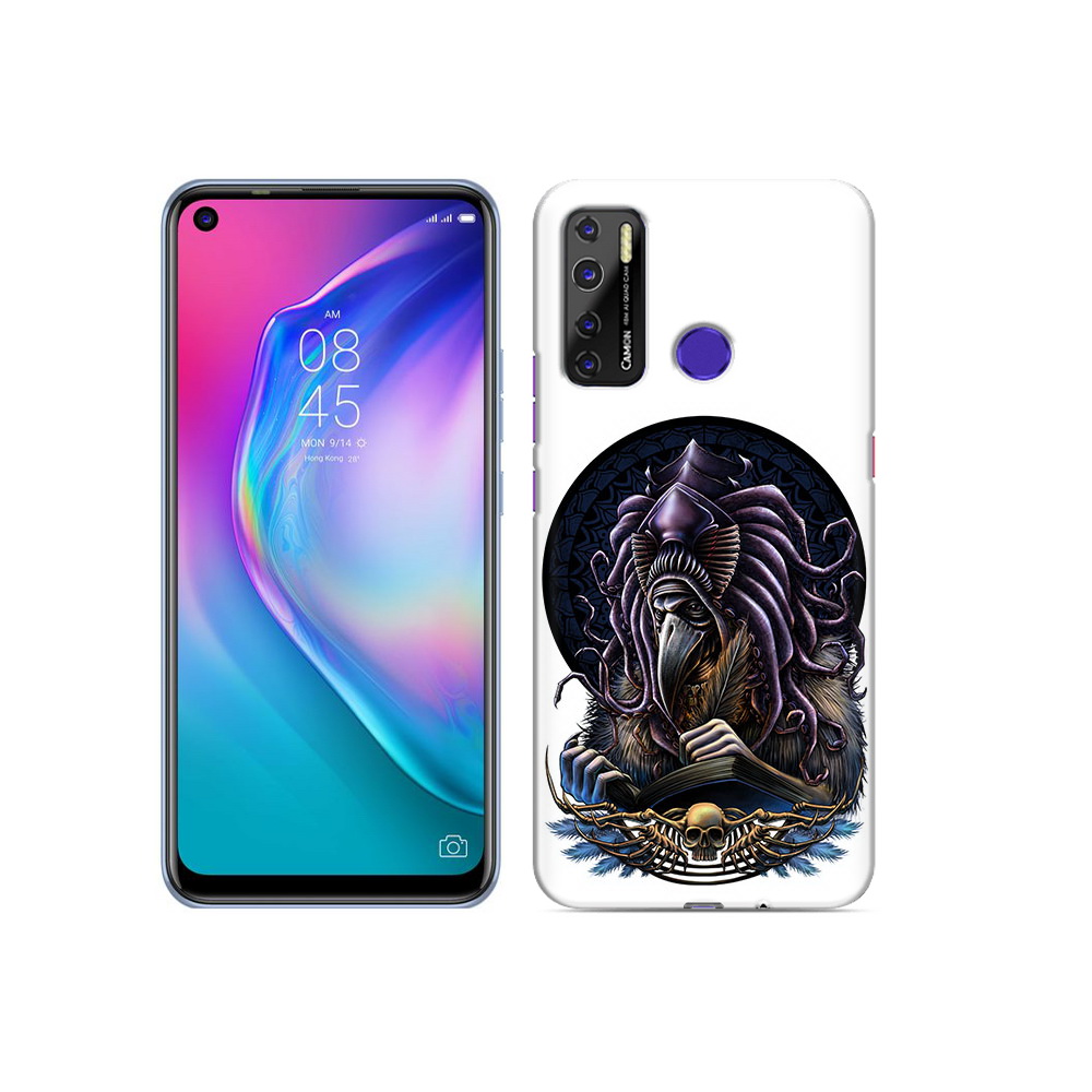 

Чехол MyPads Tocco для Tecno Camon 15 умный ворон, Прозрачный, Tocco