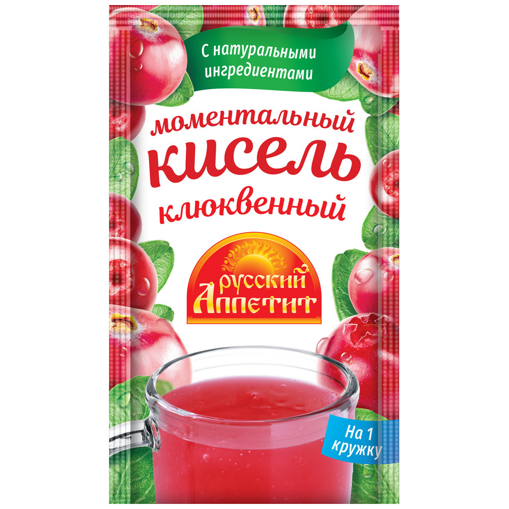 

Кисель Русский аппетит Клюквенный 30 г