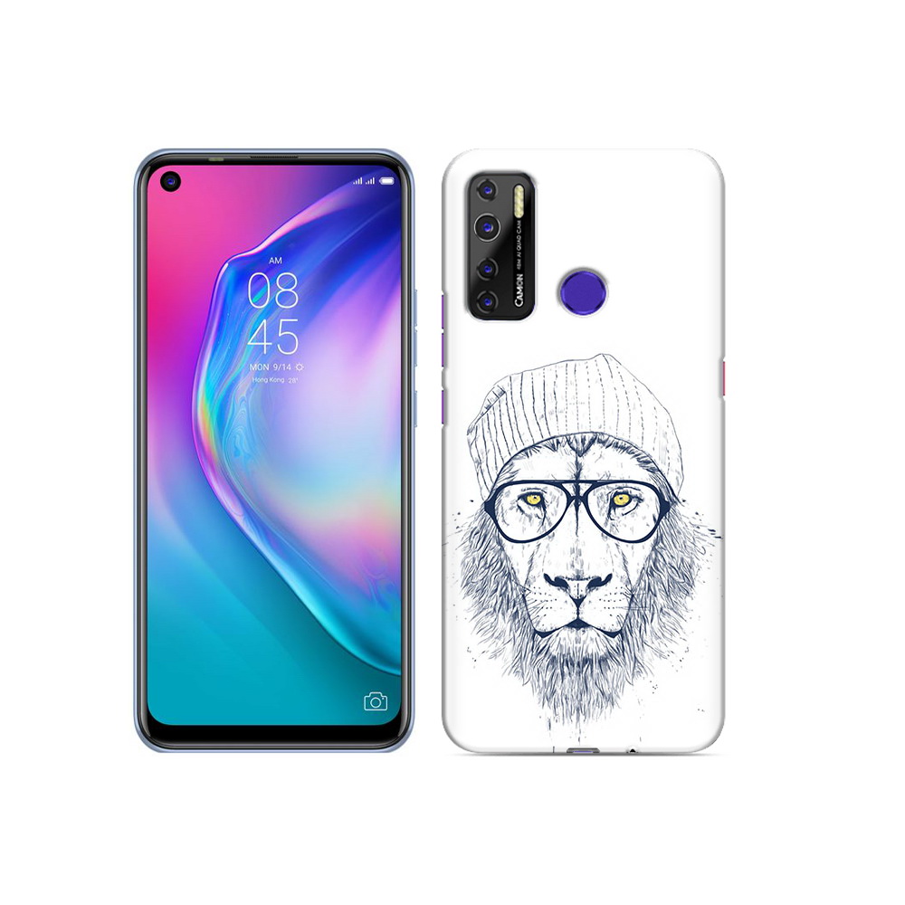 

Чехол MyPads Tocco для Tecno Camon 15 хиппи лев, Прозрачный, Tocco