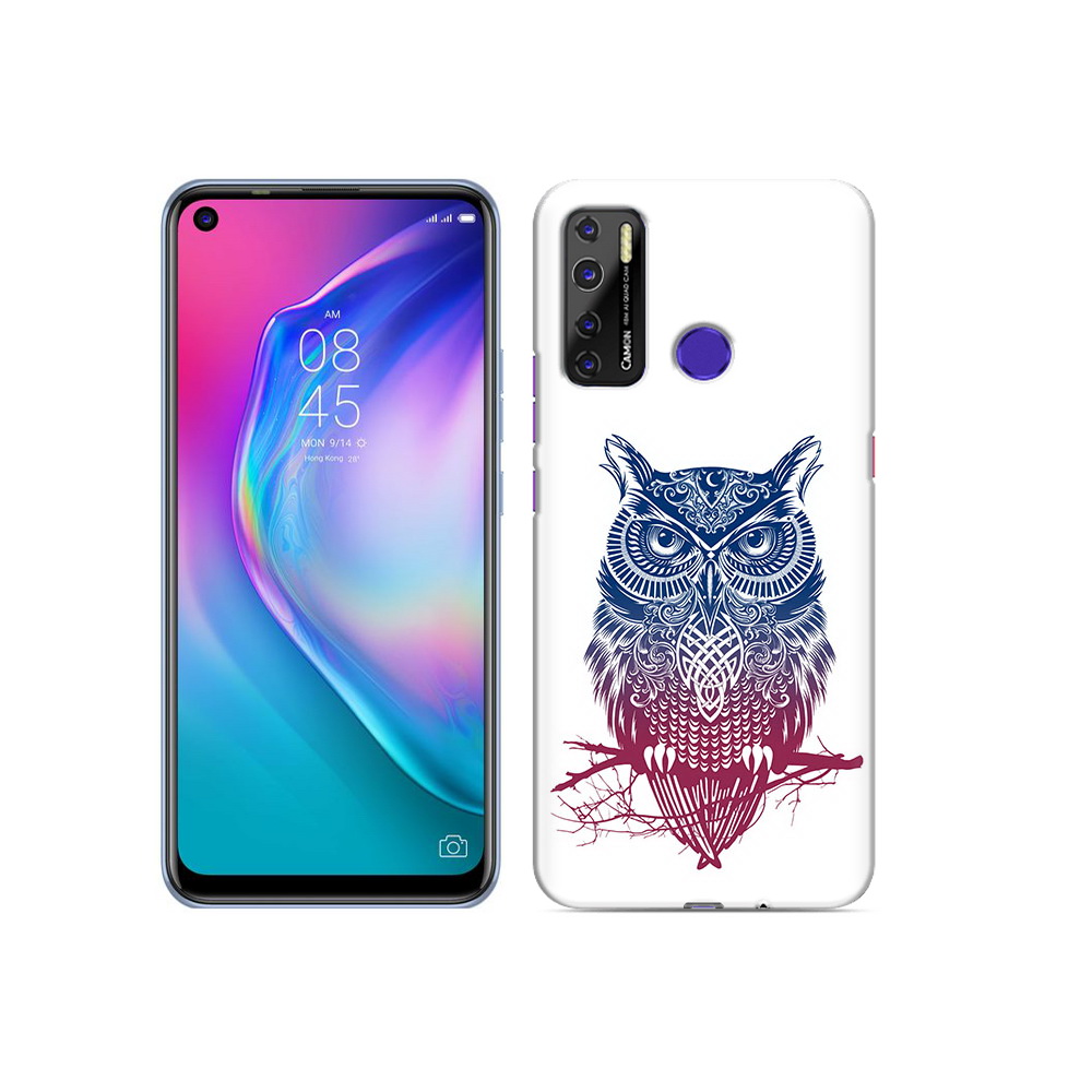

Чехол MyPads Tocco для Tecno Camon 15 хиппи сова, Прозрачный, Tocco