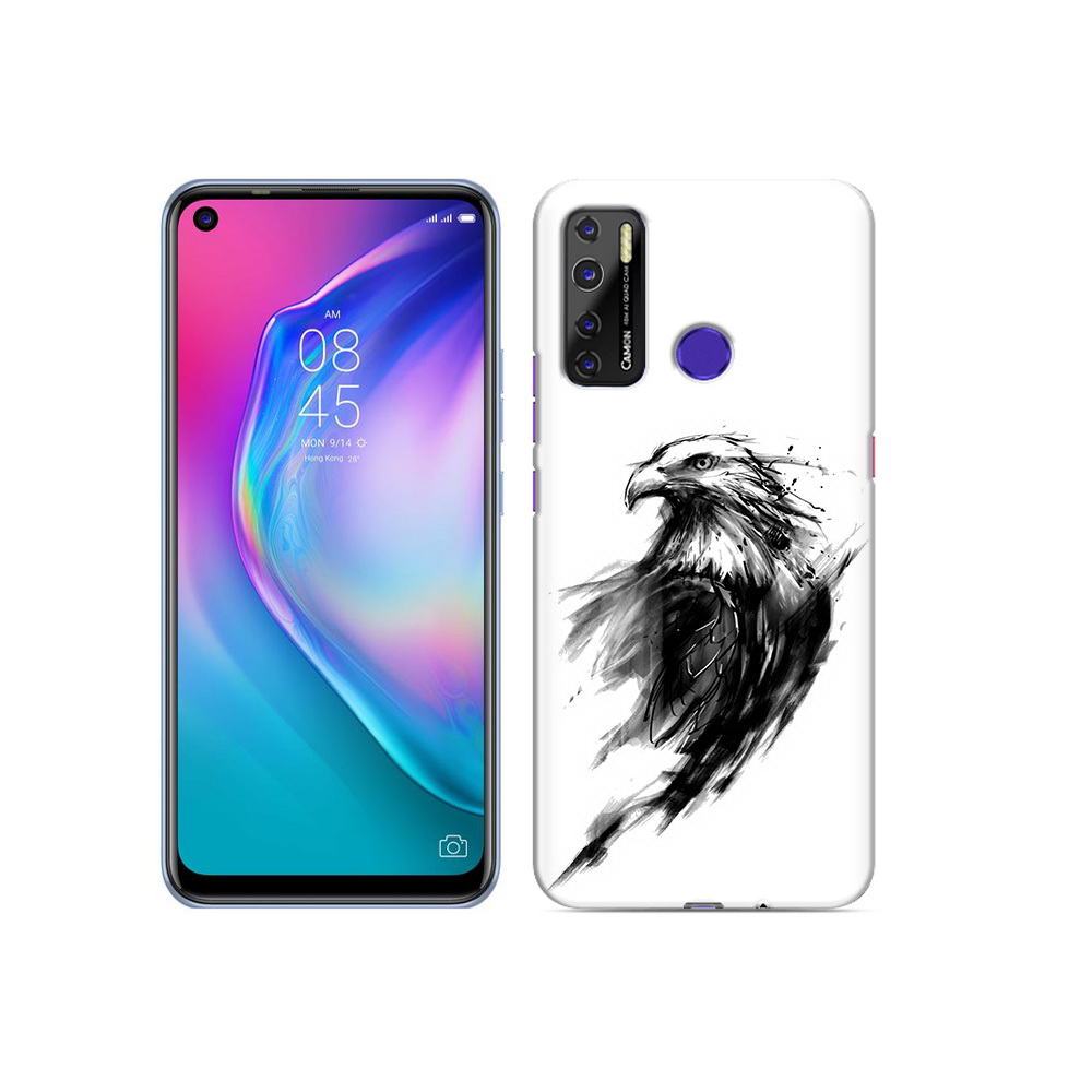 

Чехол MyPads Tocco для Tecno Camon 15 чб птица, Прозрачный, Tocco