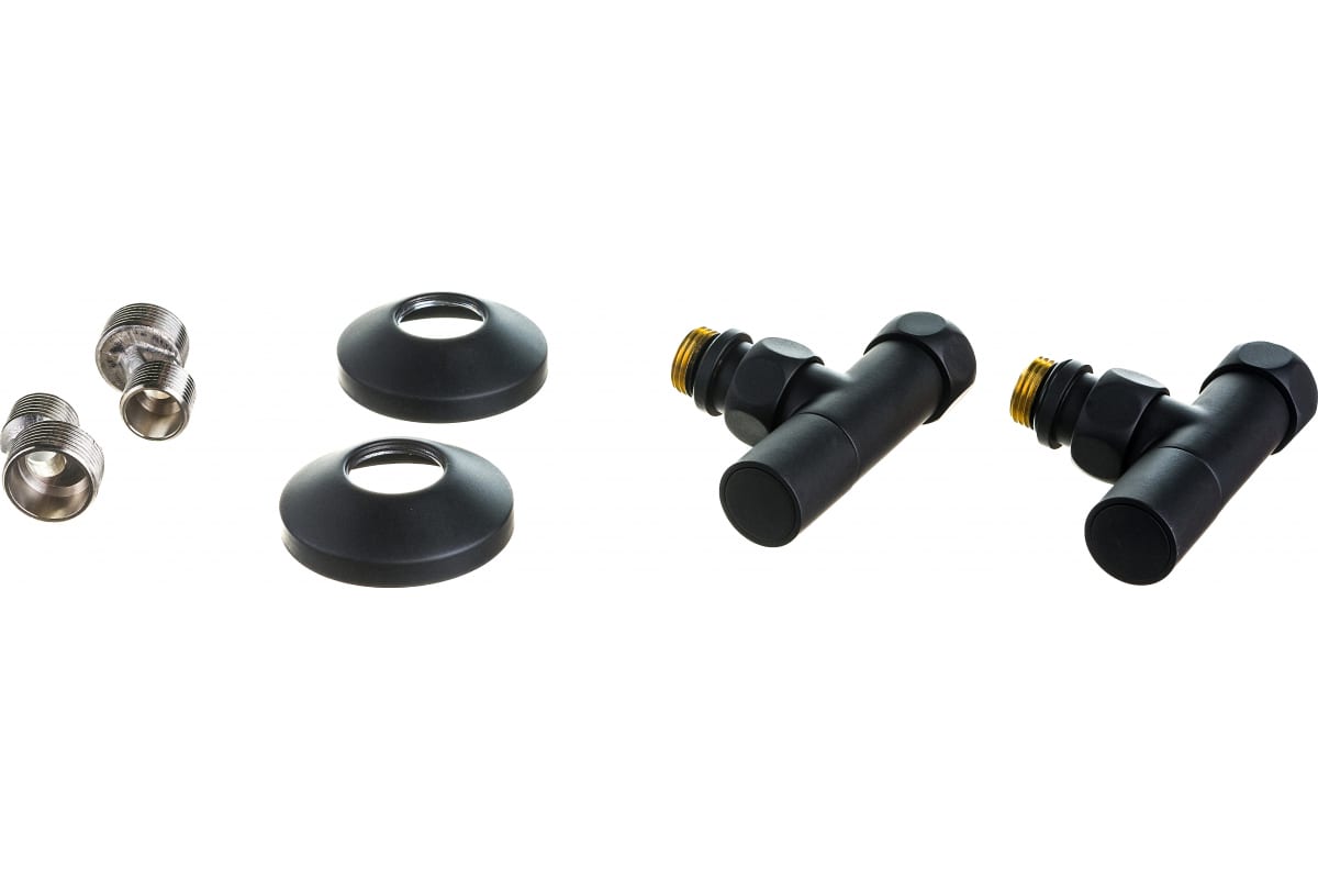 

Комплект подключения Lemark LM03412RBL с круглыми вентилями, черный LM03412RBL