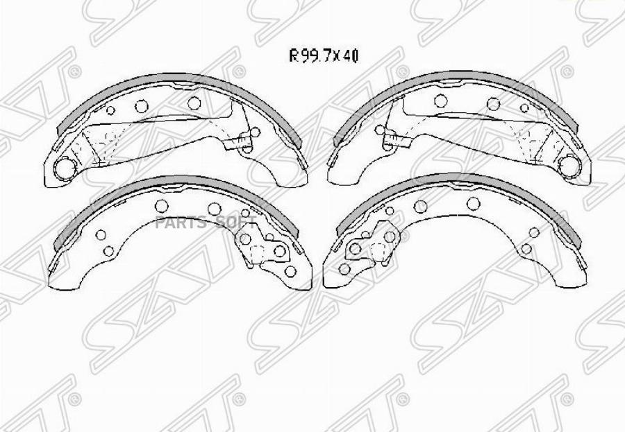 

Колодки Тормозные Rr Vag Fabia 00-15/Chery Amulet Sat арт. ST6R0698525A