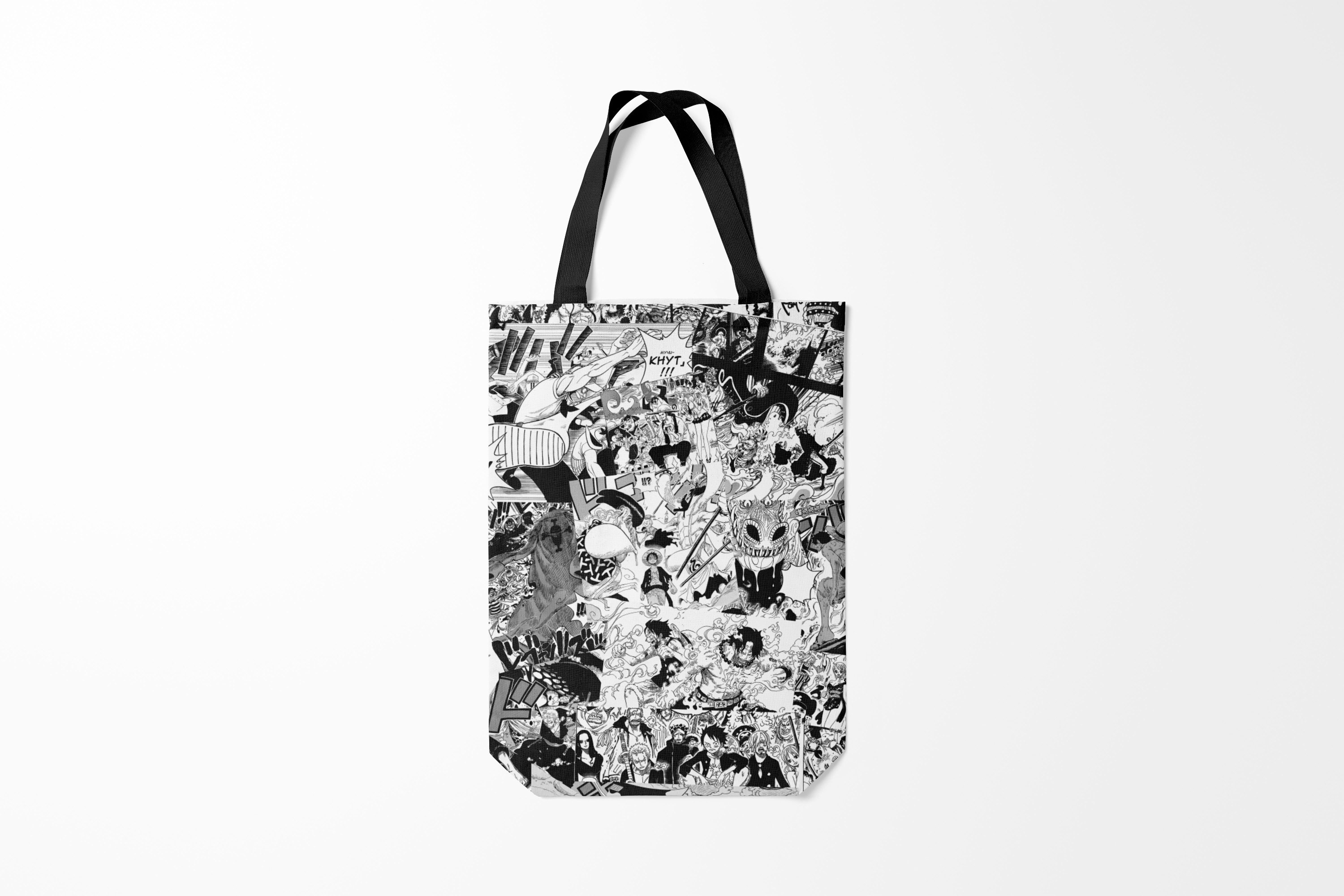 

Сумка шoппер унисекс Burnettie One Piece Манга страницы, белый, One Piece Манга страницы