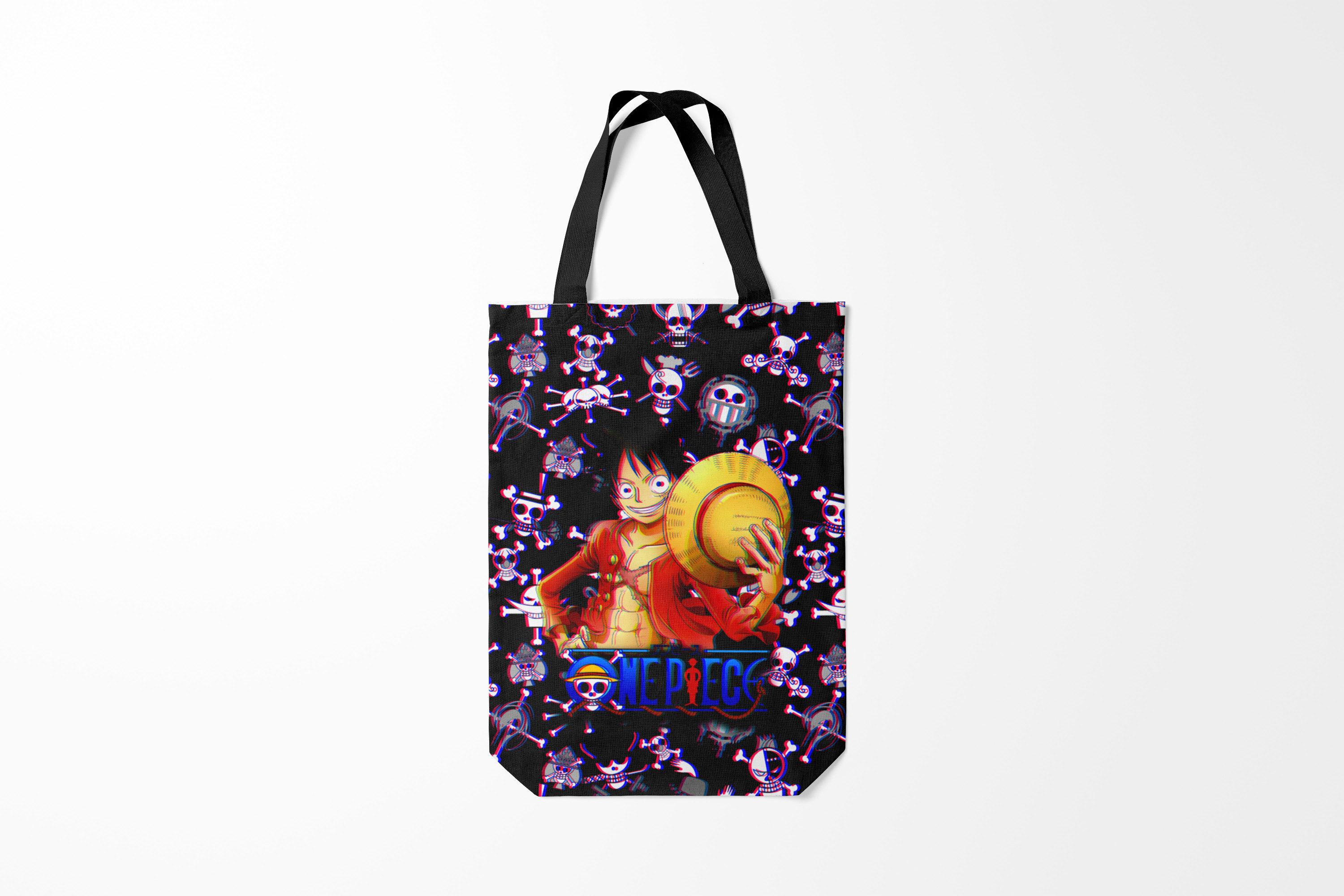 

Сумка шoппер унисекс Burnettie One Piece Луффи Glitch, черный, One Piece Луффи Glitch