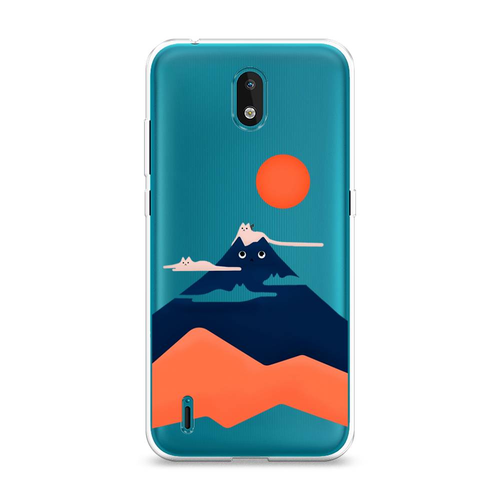 

Чехол на Nokia 1.3 "Кот-гора", Черный;оранжевый, 123950-4