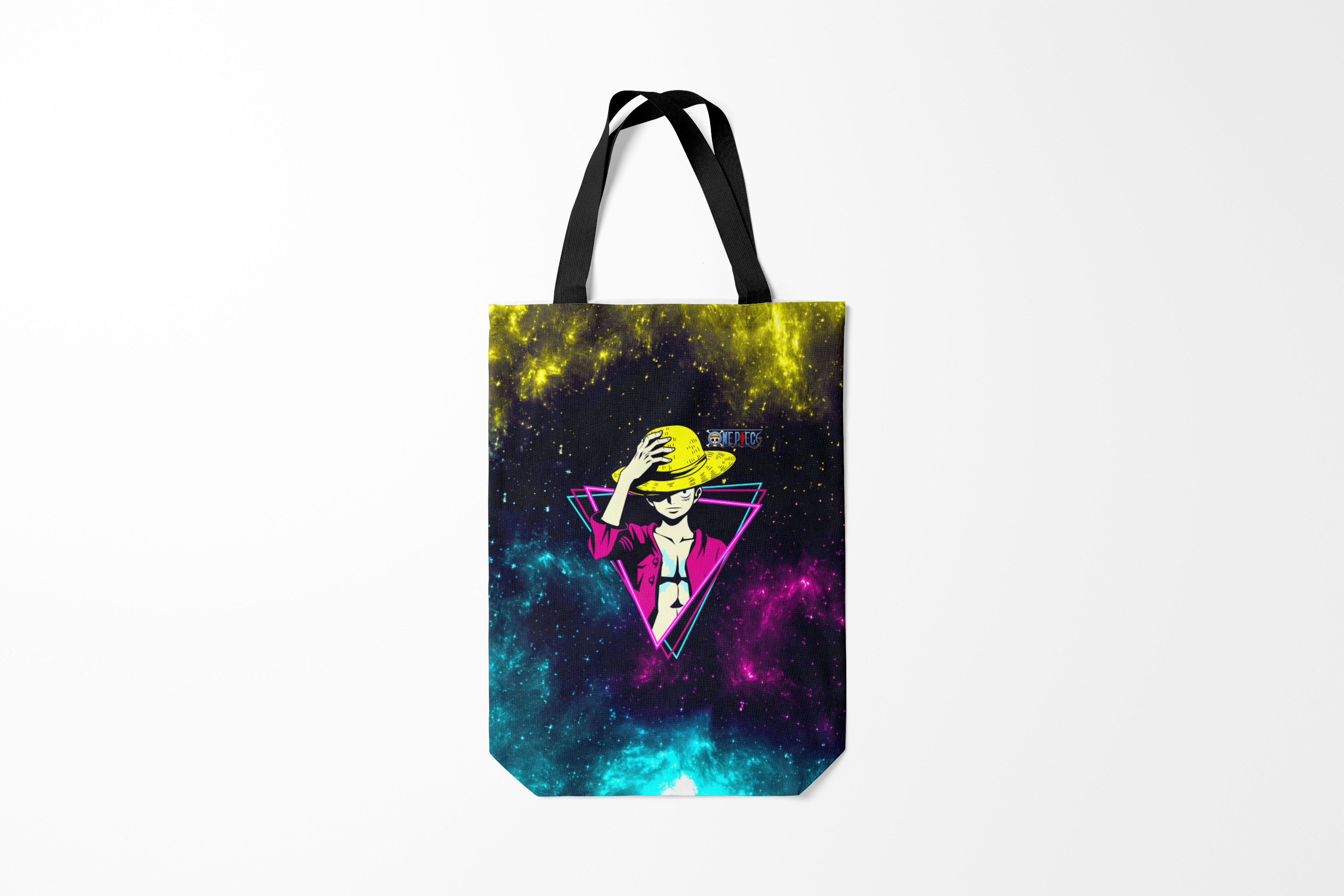 

Сумка шoппер унисекс Burnettie One Piece Космический Луффи, черный, One Piece Космический Луффи