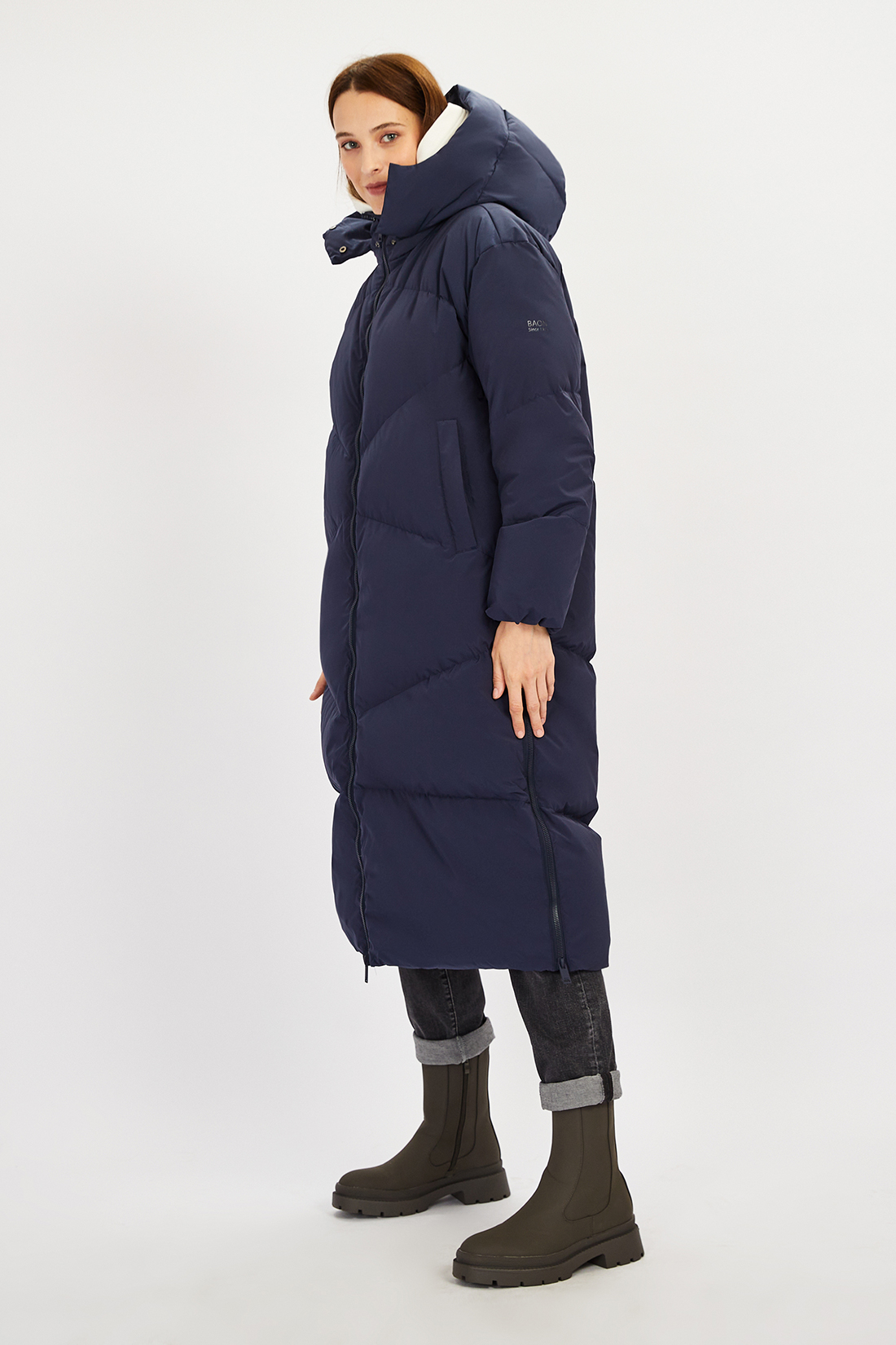 

Пальто женское Baon B0022524 синее 2XL, Синий, B0022524